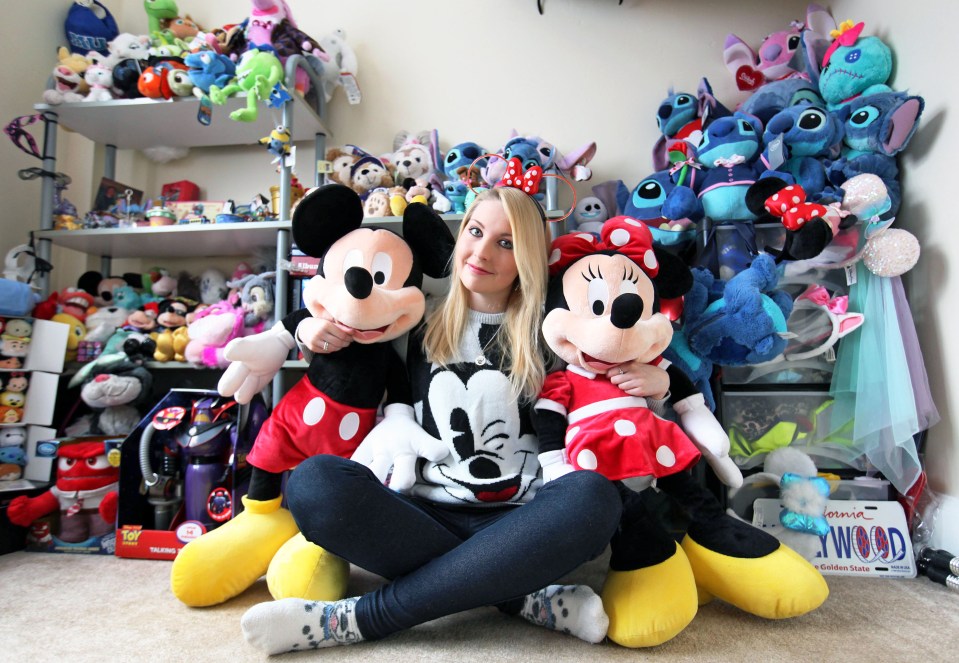  The student in her dedicated Disney room