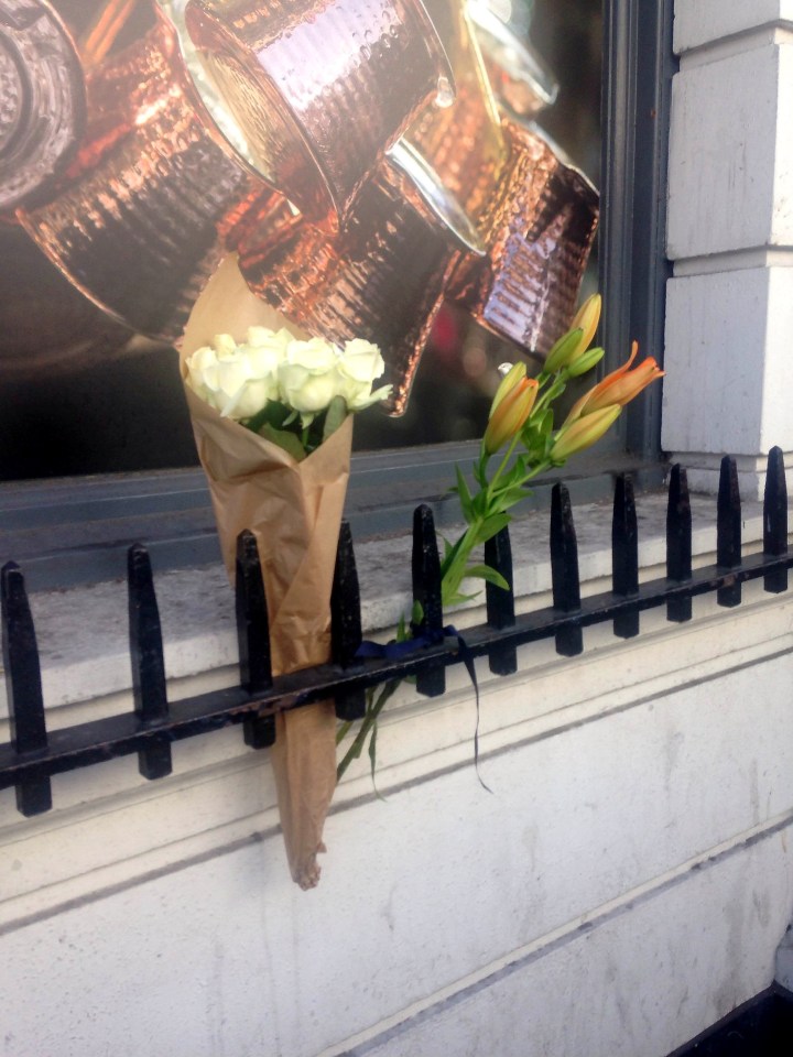  Flowers have been laid at the scene where the boy was knifed to death aged just 16 years old