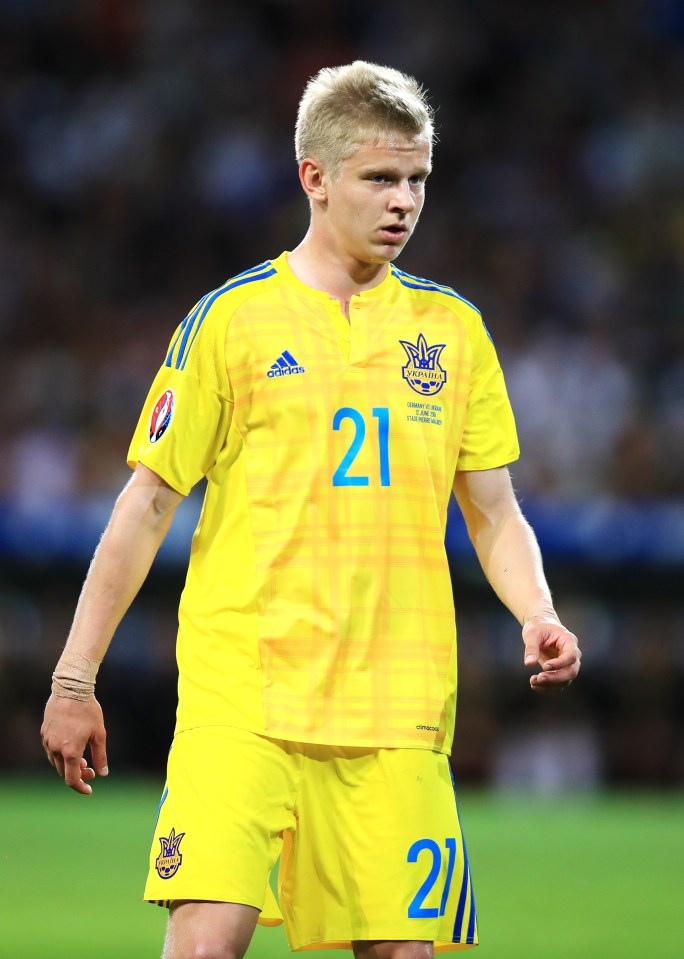  Manchester City signed Ukranian youngster Oleksandr Zinchenko