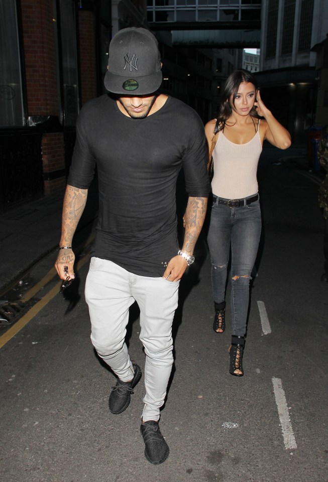  Leicester star wore a flashy flat peak cap and long-sleeved shirt on his night out