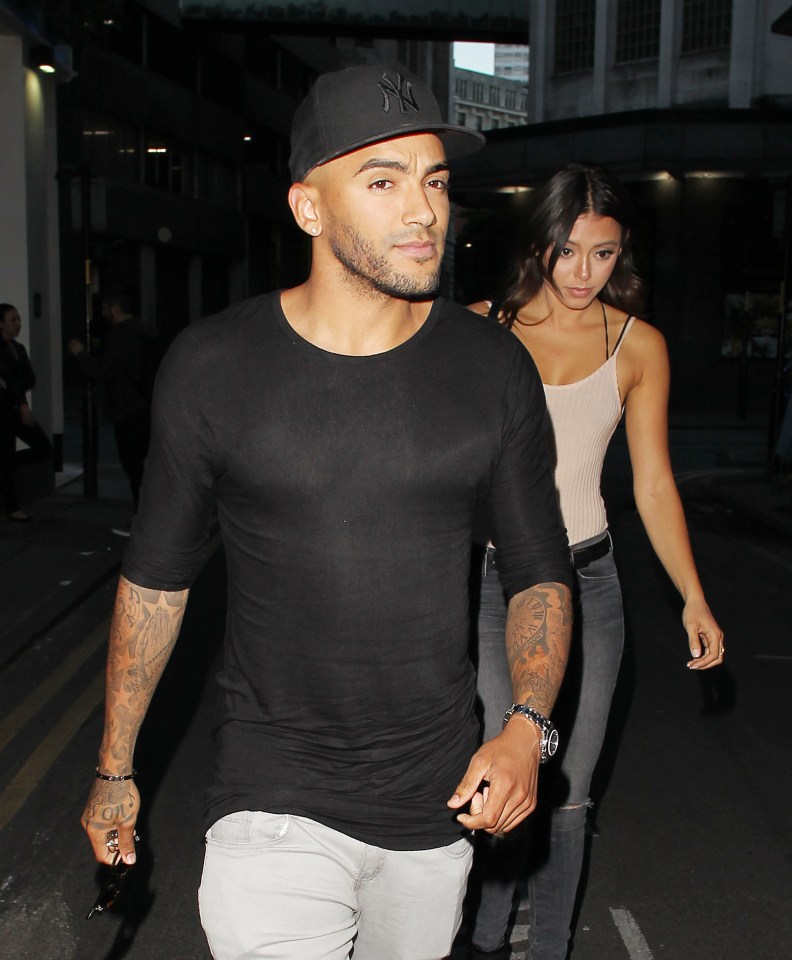  Danny Simpson and an unknown beauty are snapped leaving swanky restaurant