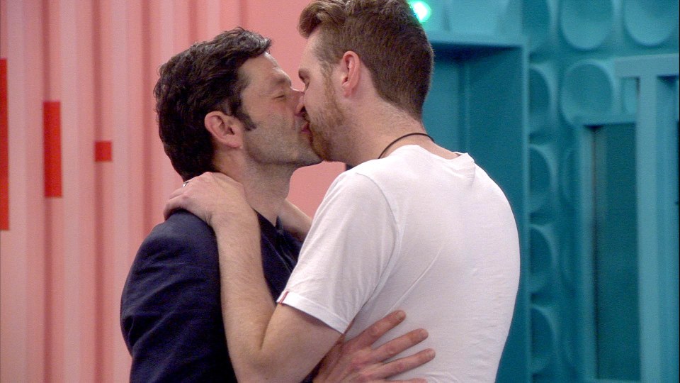  Ed looked completely loved up after proposing to Andy - but he had a secret