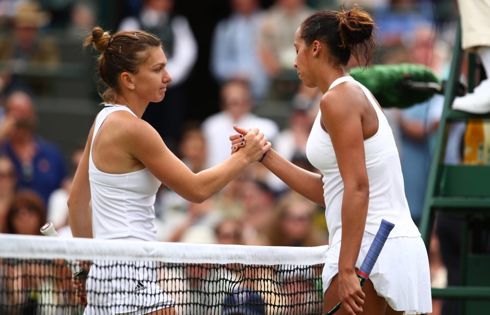 Simona Halep and Madison Keys