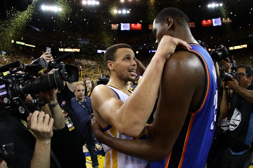  Kevin Durant and Stephen Curry will now be playing for the same team