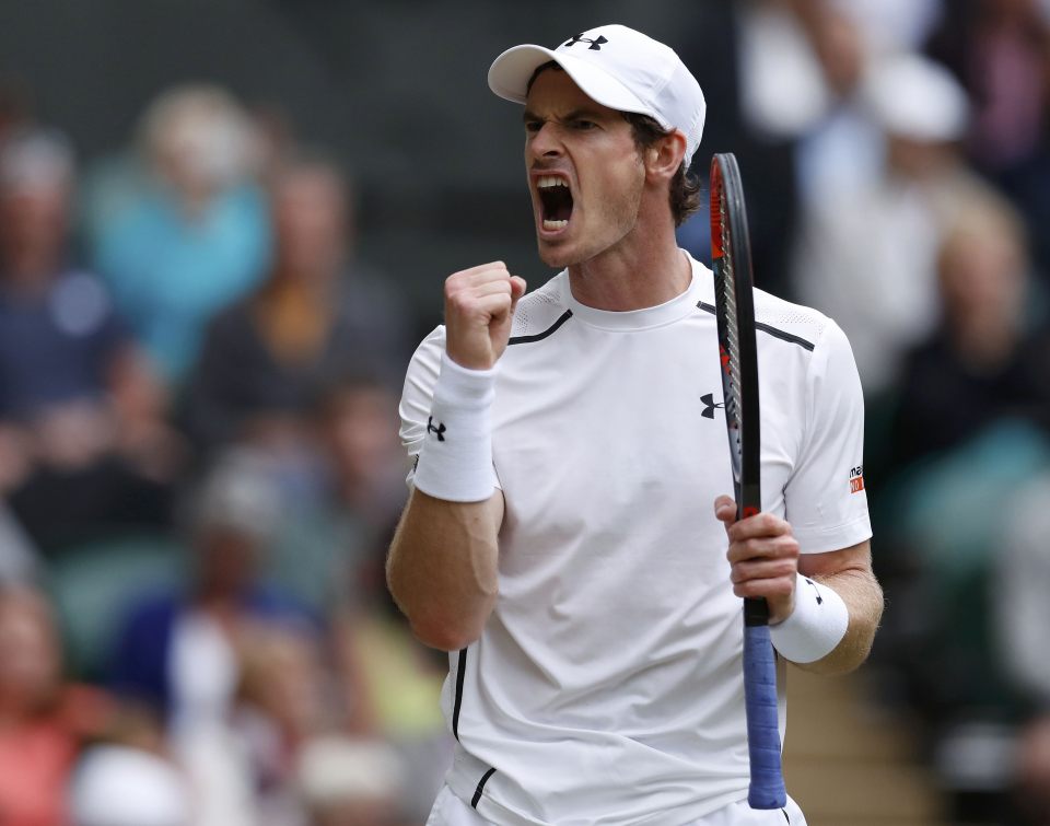  Andy Murray stormed his way past Nick Krygios reach the Wimbledon quarter-finals