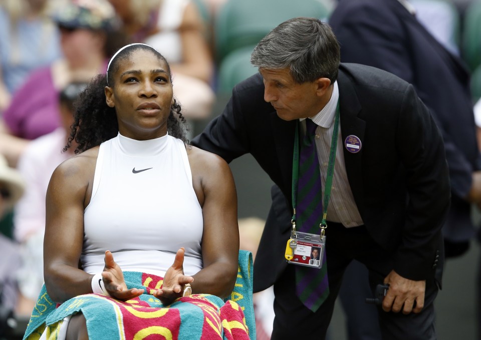  Serena Williams was not happy with Wimbledon officials