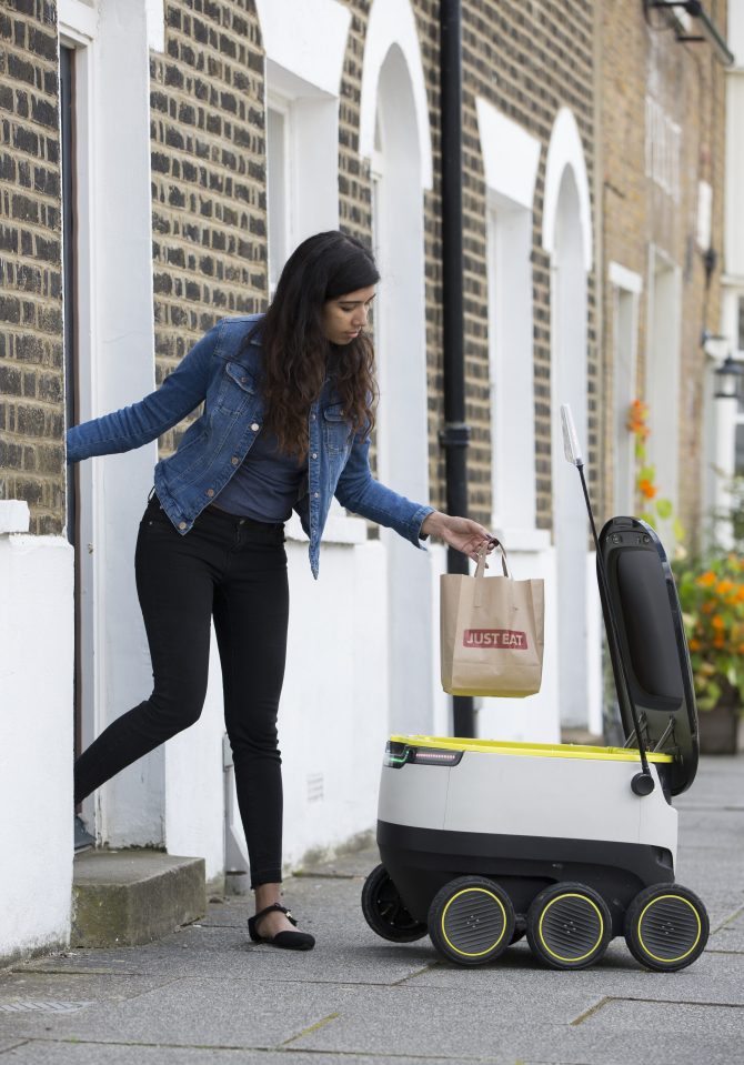 JUST EAT Pilots Robots To Deliver Food From Restaurants