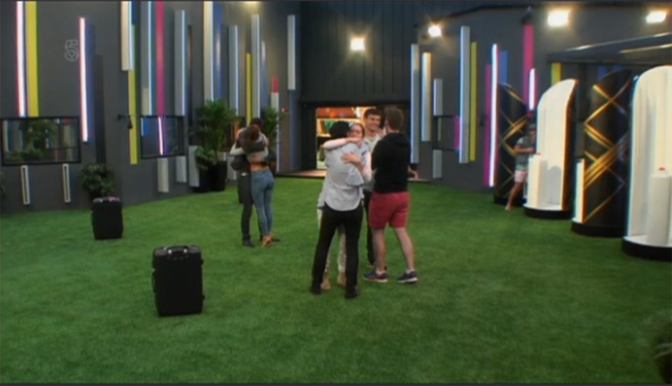  The Big Brother housemates hugged their loved ones after deciding to keep them in the house