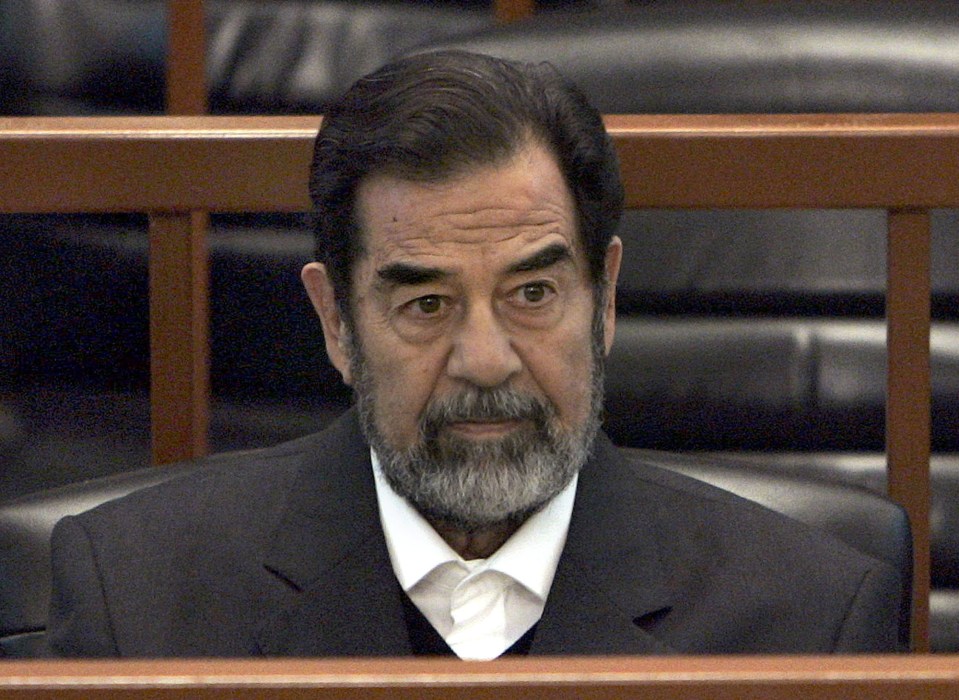 Saddam Hussein was captured and put on trial following the invasion of Iraq by British and American forces