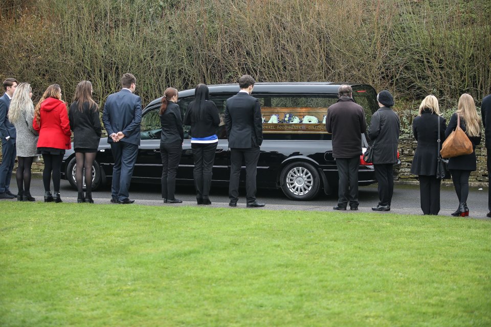  Around 200 mourners turned out to pay their respects to much loved Caroline Everest