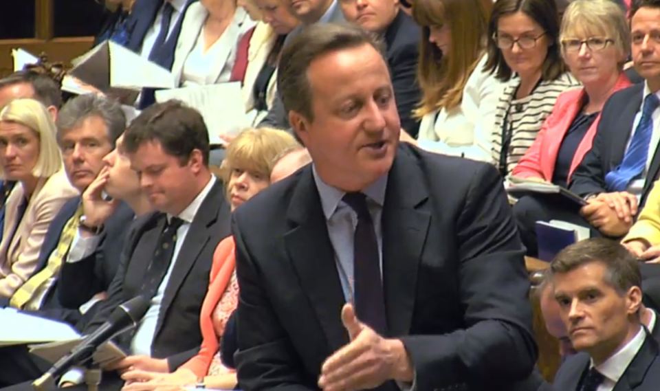  David Cameron gave a statement in the House of Commons about Sir John Chilcot's report