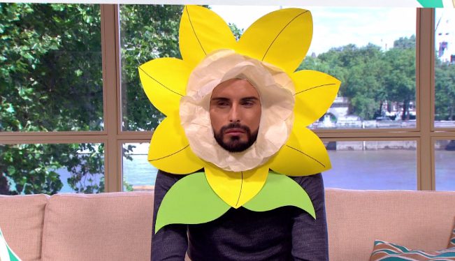  Rylan appeared as a daffodil as he teased his This Morning showbiz segment