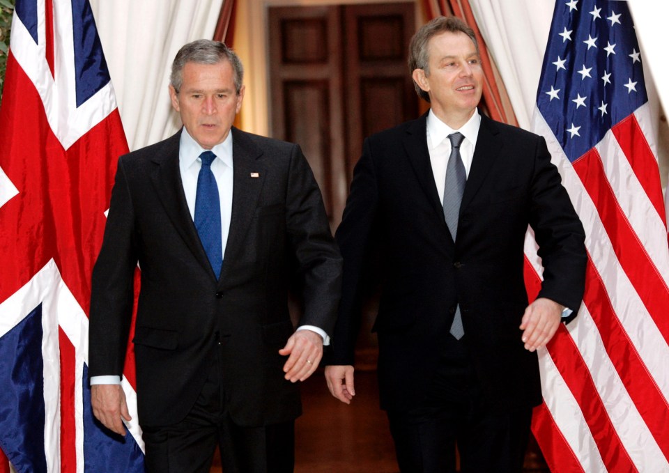  Chilcot blamed Tony Blair's decision to join George W Bush (left) in the Iraq War for creating the jihadi threat in the West