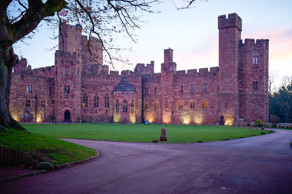  The wedding was held at the luxury Peckforton Castle in Cheshire