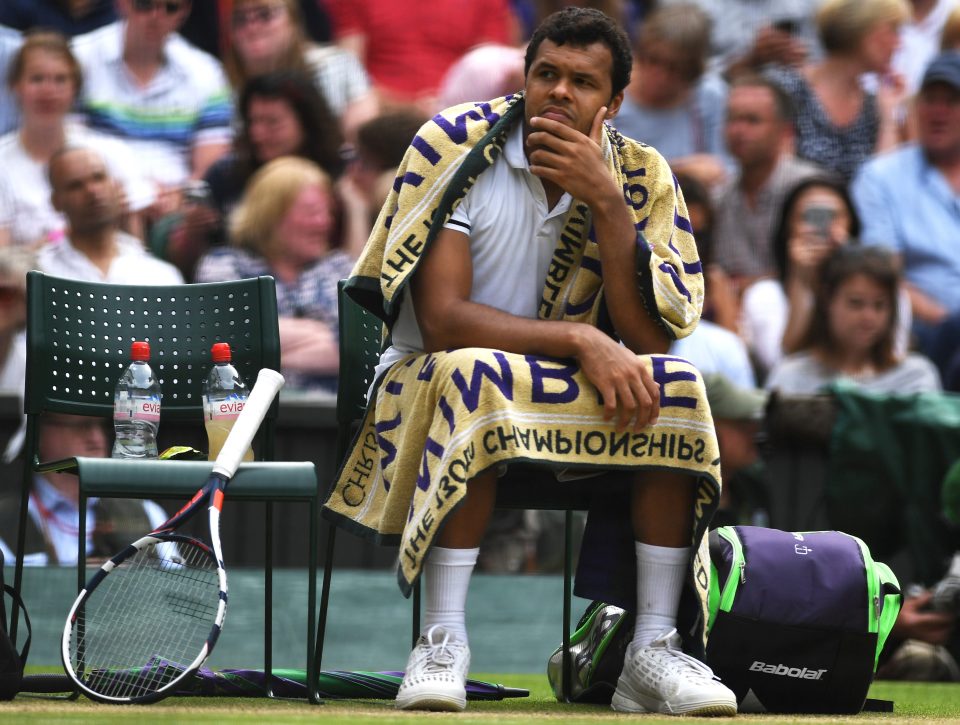 Tsonga was left to ponder after a disastrous second set