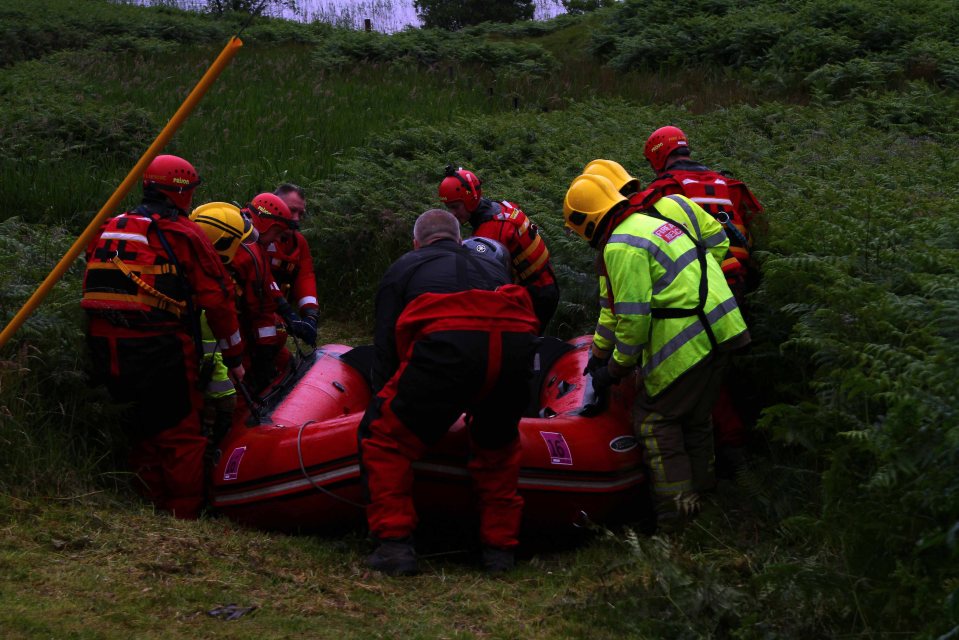  Coastguard teams, firefighters, police and two helicopters were involved in the search operation after the incident