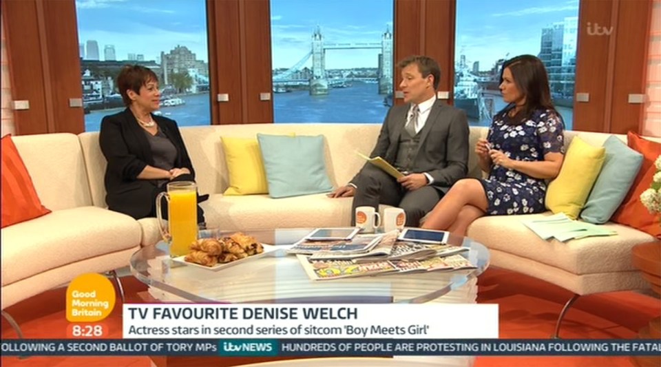  She appeared on Good Morning Britain today