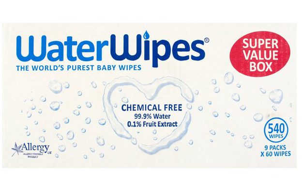  Water Wipes are chemical free as they're made up of 99.9 per cent water and 0.1 per cent fruit extract