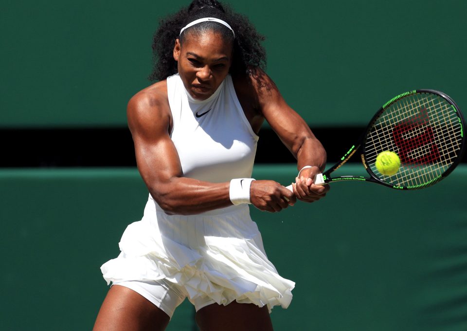 Serena Williams in action