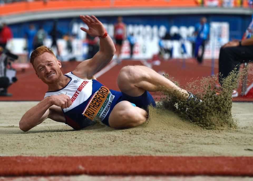  Greg Rutherford won long jump gold with flying 8.25m through the air