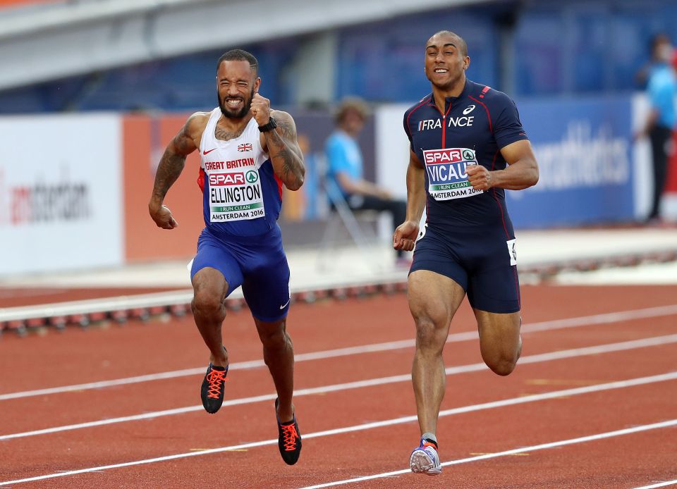  Great Britian's James Ellington finished fifth in Men's 100m Final