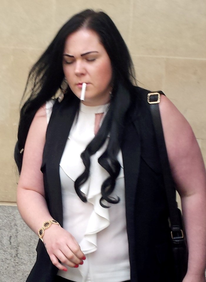  A row erupted after Meaker's friend Kayleigh Martin threw a sausage roll at the victim