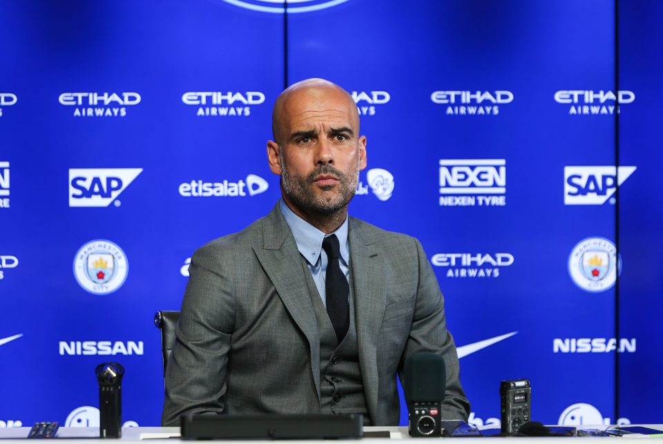 Manchester City's manager Pep Guardiola