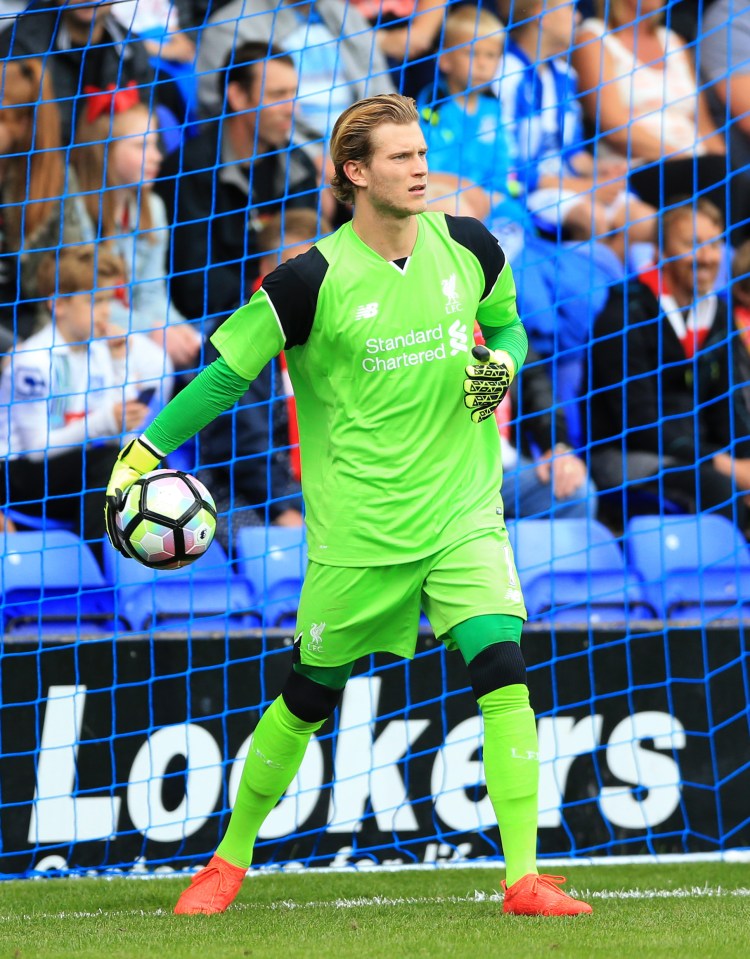 Liverpool's Loris Karius during the pre-season match at Prenton Park, Birkenhead. PRESS ASSOCIATION Photo. Picture date: Friday July 8, 2016. See PA story SOCCER Tranmere. Photo credit should read: Nigel French/PA Wire. RESTRICTIONS: EDITORIAL USE ONLY. No use with unauthorised audio, video, data, fixture lists, club/league logos or "live" services. Online in-match use limited to 45 images, no video emulation. No use in betting, games or single club/league/player publications