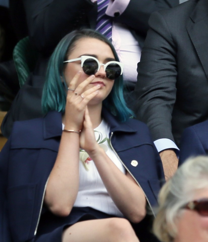  Maisie Williams cuts a stylish figure on Centre Court