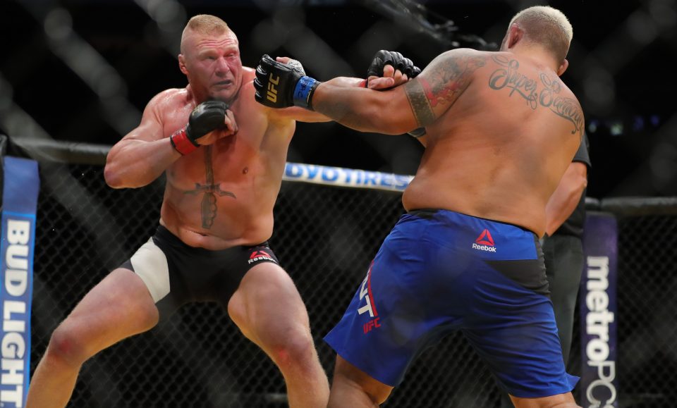  Brock Lesnar dispatched of Mark Hunt at UFC 200 but had failed a drugs test