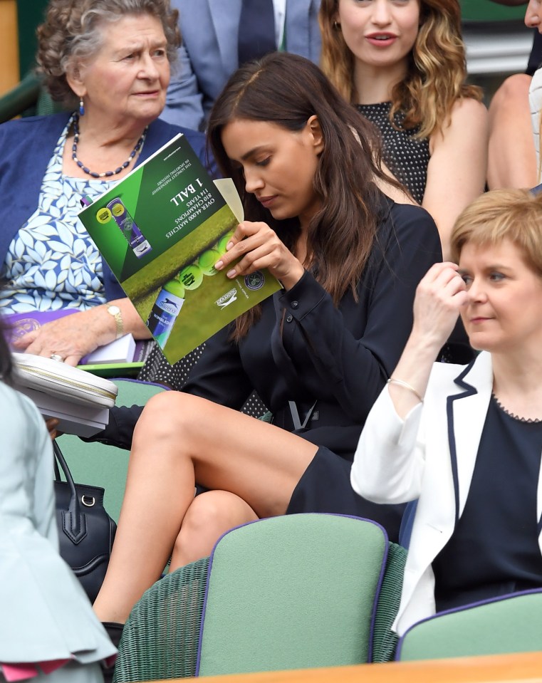  At one point she appeared to pretend to read an upside down programme