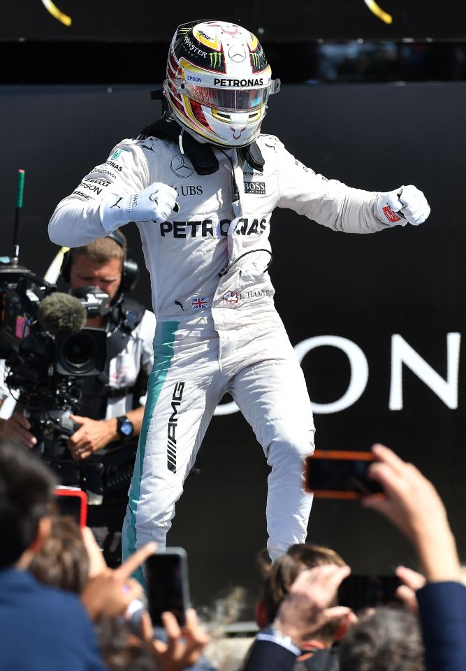  Hamilton is now only four points behind Nico Rosberg in the driver standings