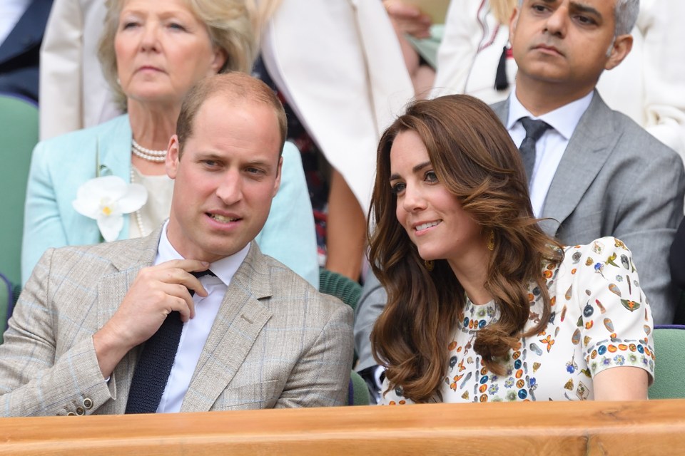  The Royal couple turned out at Wimbledon to cheer on Andy