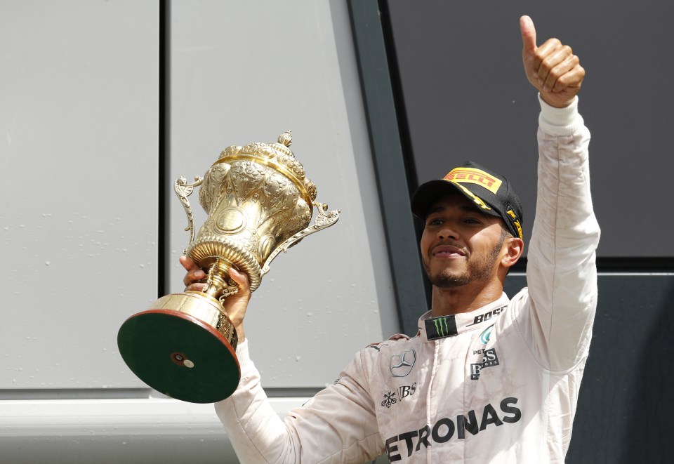  Hamilton matched Nigel Mansell by winning his fourth British Grand Prix