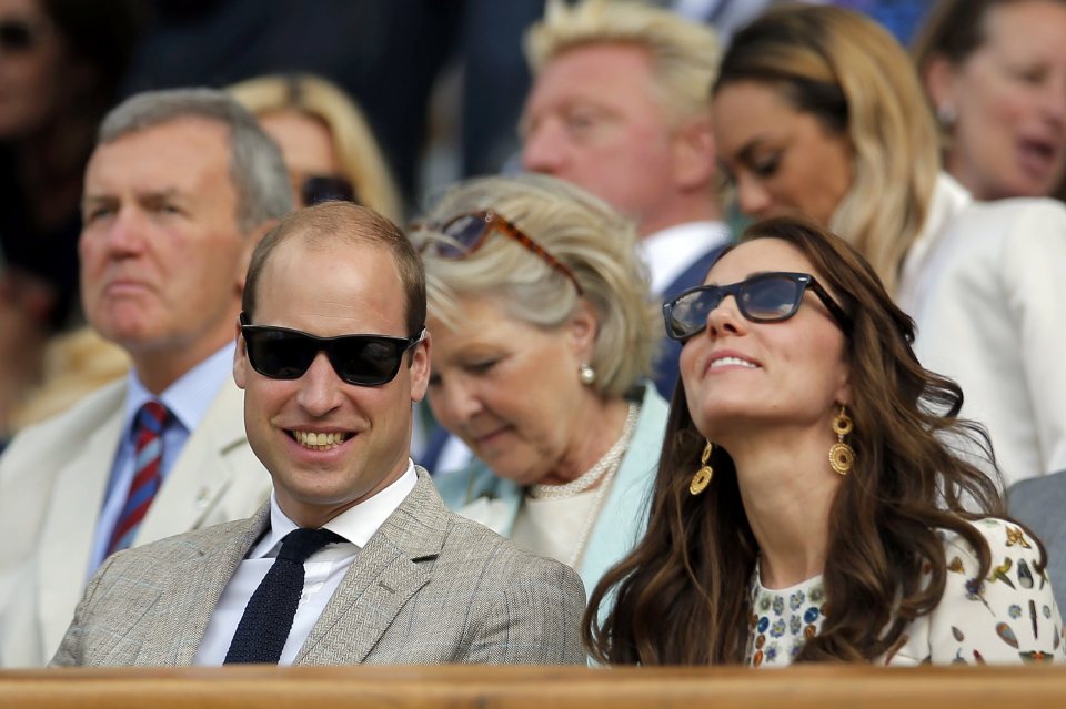  William and Kate enjoying the sun