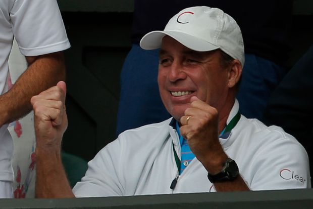 Coach Ivan Lendl celebrates as Andy Murray wins Wimbledon 2016 in style