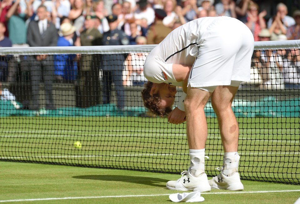  Andy Murray loses sobs after being crowned Wimbledon winner for the second time