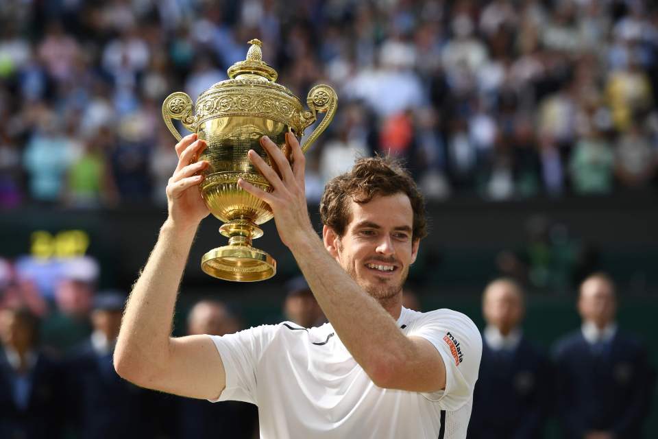  Andy Murray beat Milos Raonic 6-4 7-6 7-6 to win his second Wimbledon crown