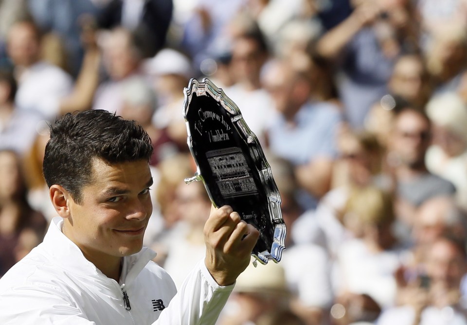  Milos Raonic reached his first-ever Grand Slam semi-final but could not beat Murray