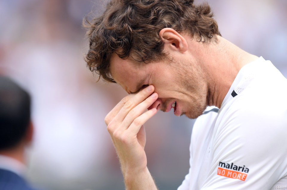  Murray was left in tears after beating Milos Raonic in straight sets on Centre Court