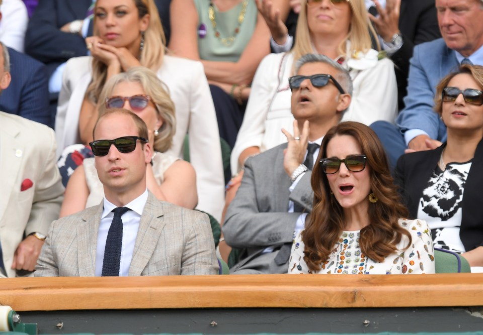  The Duke and Duchess of Cambridge were in the Royal Box to witness Murray's win