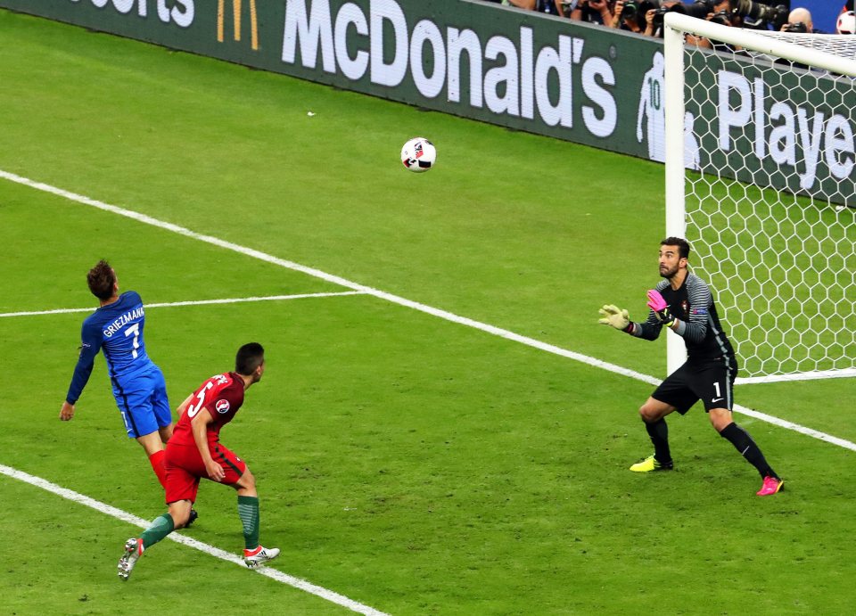 Griezmann against missed the target when he headed over from six-yards from a Kingsley Coman cross