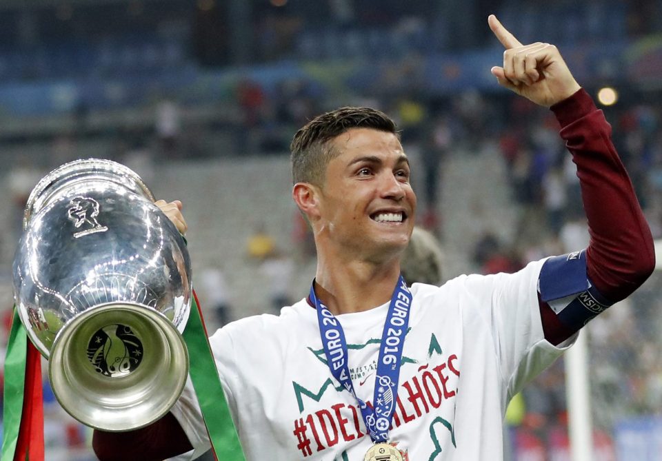  Ronaldo shook off his own injury disappointment to lead the celebrations