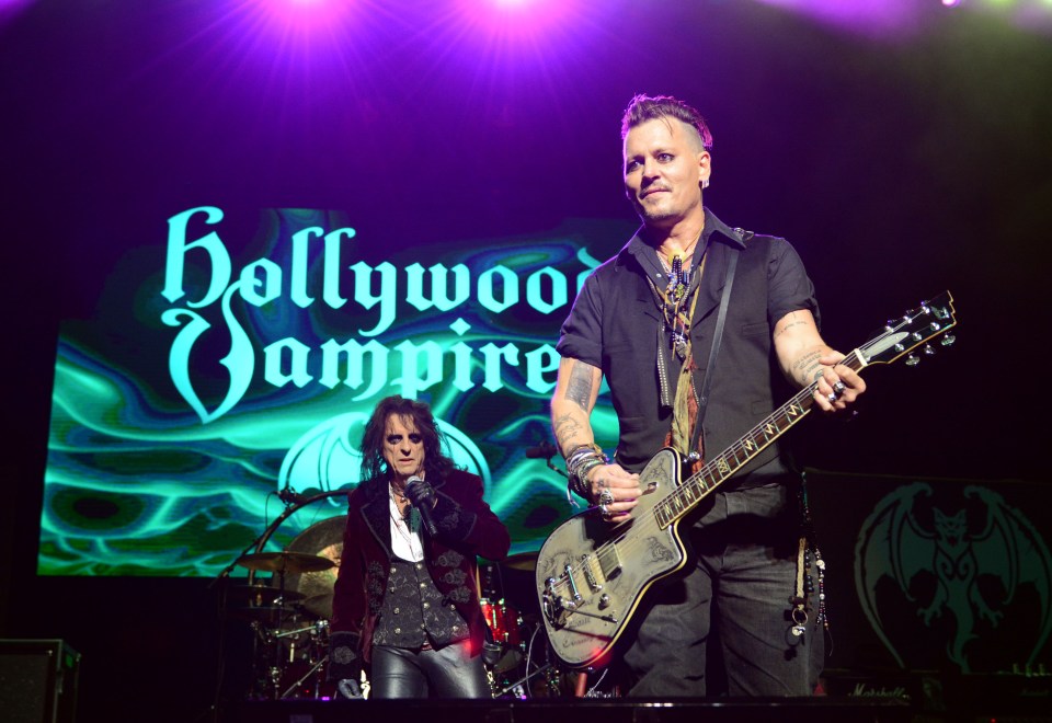  He was performing with his supergroup the Hollywood Vampires