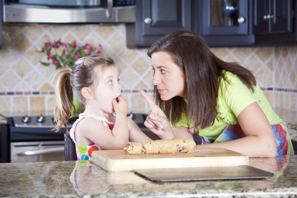  Don't tell the kids off for putting their fingers in their mouths