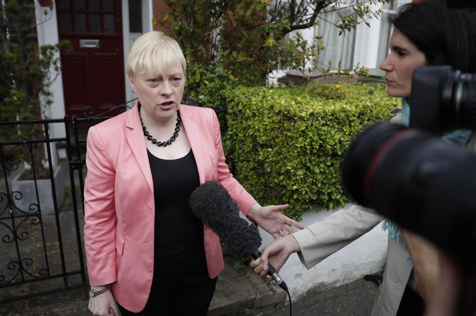  Angela Eagle MP leaves her home this morning ahead of launching her leadership bid