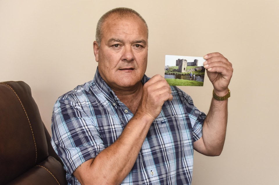  David Lonsdale was looking through old snap he'd taken of his daughters while visiting Rhuddlan Castle in Wales