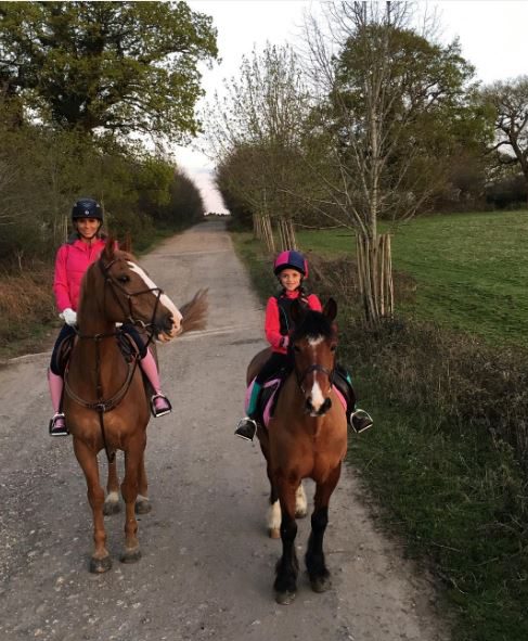  She often goes riding with her daughter Princess