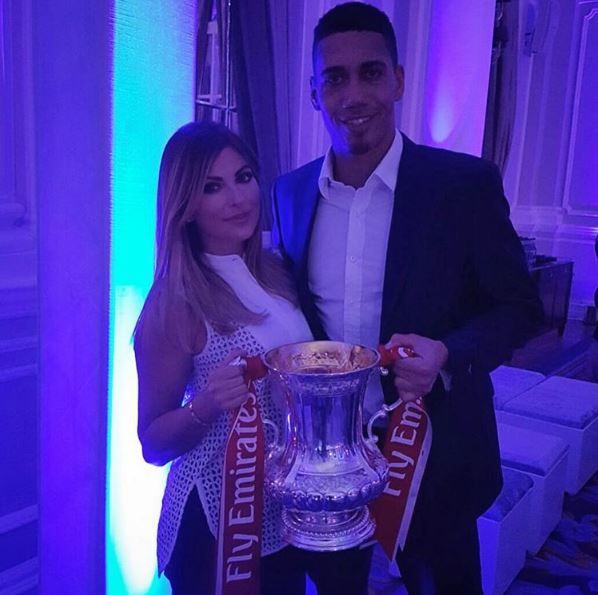  The pair posed with the FA Cup after Man Utd secured a win over Crystal Palace this year