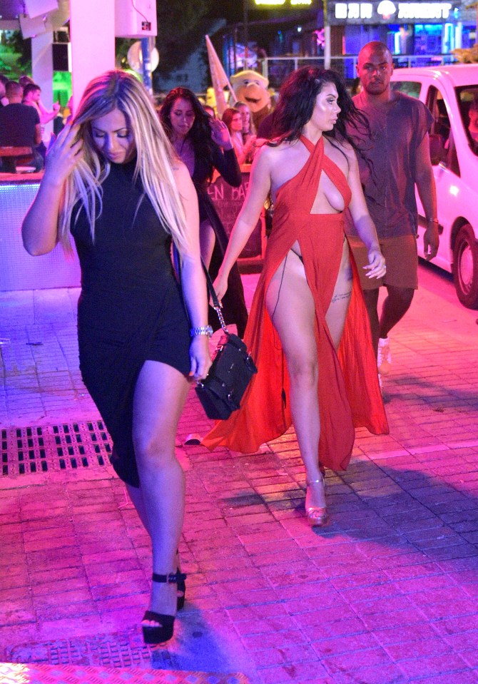 The MTV beauties looked tipsy as they left The Castle Club